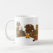 Tasse en bois d'antilope d'insigne (Gauche)