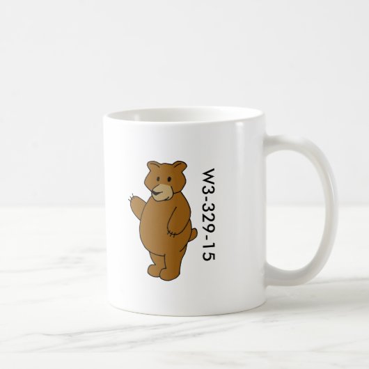 Tasse en bois d'ours d'insigne (Droite)