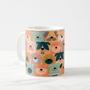 Tasse en céramique à motif de chien de dessin anim