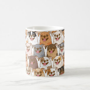 Tasse en céramique à motif de chien de dessin anim