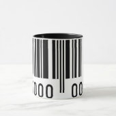 Tasse en céramique avec code-barres noir (Centre)