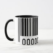 Tasse en céramique avec code-barres noir (Gauche)