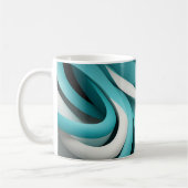 Tasse en céramique avec design 3D abstrait (Gauche)