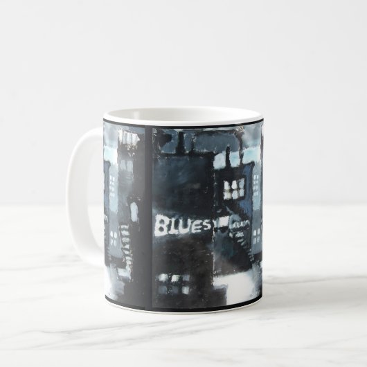 Tasse en céramique avec le décor d'art (Devant gauche)