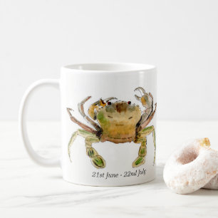 Tasse en céramique avec signe du zodiaque Cancer