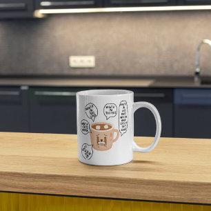 Tasse en céramique blanche ANXIETEA 330ml
