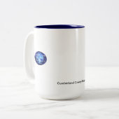 tasse en céramique blanche de sublimation de la (Devant gauche)