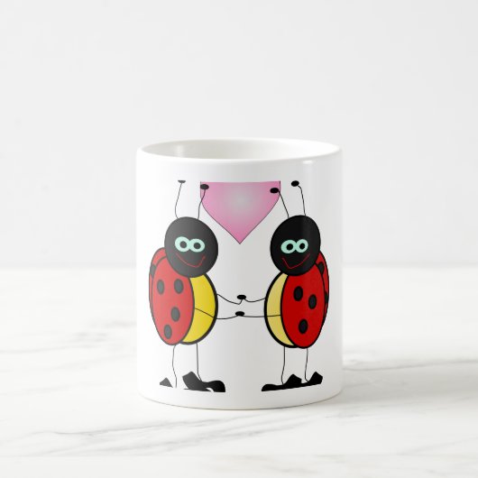 Tasse en céramique coccinelle charmante (Centre)