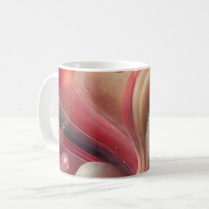 Tasse en céramique d'art abstrait