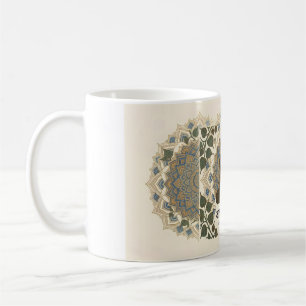 Tasse en céramique d'art mandala sacré - Méditatio
