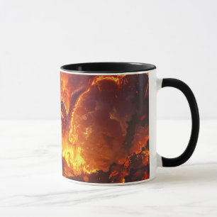 Tasse en céramique de 11oz Dragon de lave