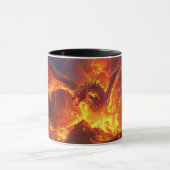 Tasse en céramique de 11oz Dragon de lave (Centre)