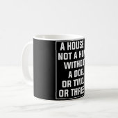 Tasse en céramique de café drôle de chien (Devant gauche)