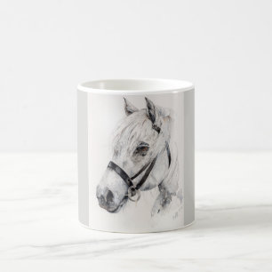 Tasse en céramique de cheval