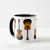 tasse en céramique de guitares acoustiques (Devant gauche)