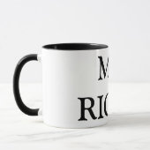 Tasse en céramique de M. RIGHT (Gauche)