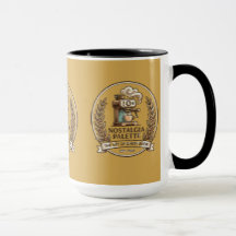 Tasse en céramique de machine à café expresso rétr