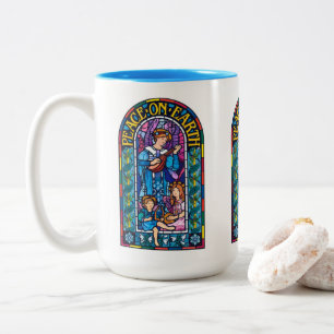 Tasse en céramique de Noël de Pre-Raphaelite de la