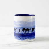 Tasse en céramique de rayon de soleil de caravane (Centre)