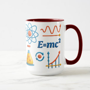 Tasse en céramique de science et de physique color
