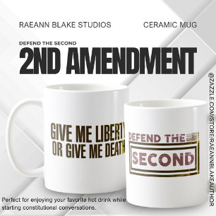 Tasse en céramique "Défendez le Second" 2e amendem