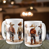 Tasse en céramique des petits cowboys