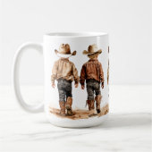 Tasse en céramique des petits cowboys (Gauche)