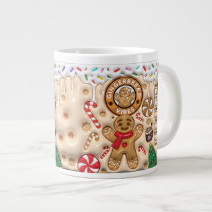 Tasse en céramique festive de Noël au pain d'épice