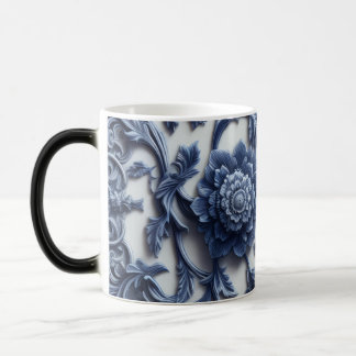 Tasse en céramique florale vintage | Botanica bleu
