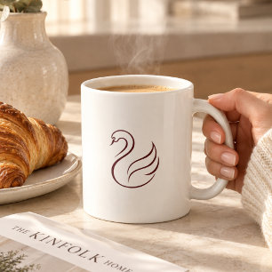 Tasse en céramique minimaliste Swan Quiet Luxury