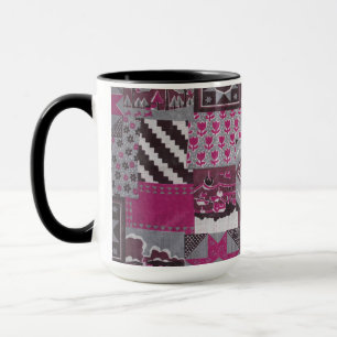 Tasse en céramique patchwork quilt