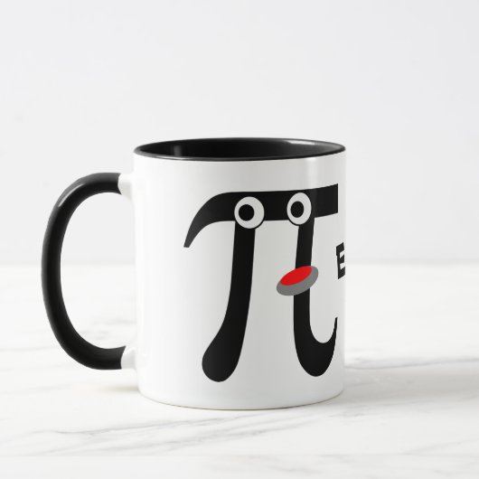 Tasse en céramique Smiling Eats Pi (Gauche)
