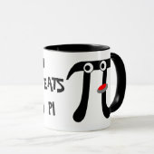 Tasse en céramique Smiling Eats Pi (Devant droit)