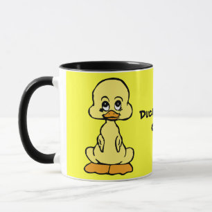 Tasse en céramique sonneur de canard jaune de Duck