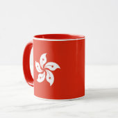 Tasse en costume avec drapeau de Hong Kong (Devant gauche)