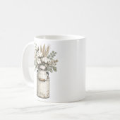 Tasse en coton et eucalyptus de ferme rustique | V (Devant gauche)