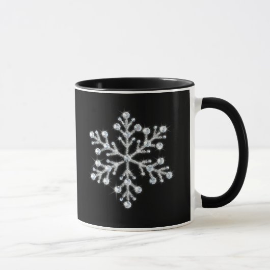 Tasse en cristal de flocon de neige (Droite)