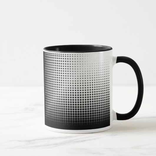 Tasse en demi-teinte abstraite (Droite)