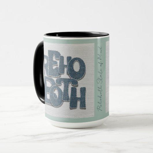 Tasse en denim de Rehoboth Delaware (Devant gauche)