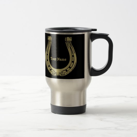 Tasse en fer à cheval de voyage (Droit)