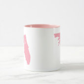 Tasse en forme de Floride rose (Centre)