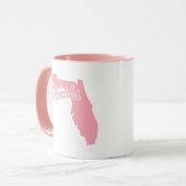 Tasse en forme de Floride rose (Devant gauche)