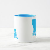 Tasse en forme de l'État de Louisiane (Centre)