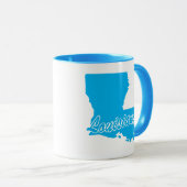 Tasse en forme de l'État de Louisiane (Devant droit)