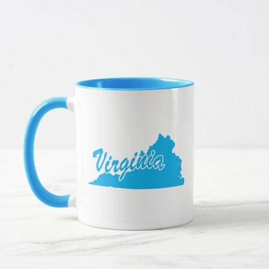 Tasse en forme de l'État de Virginie (Gauche)