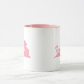 Tasse en forme de Virginie rose (Centre)