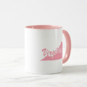 Tasse en forme de Virginie rose (Devant droit)