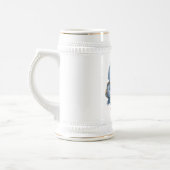 Tasse en grès Bière Frères et Sœurs Oiseau Bleu (Gauche)