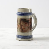 Tasse en grès Noël Fantaisie : Romance des Fêtes (Devant droit)