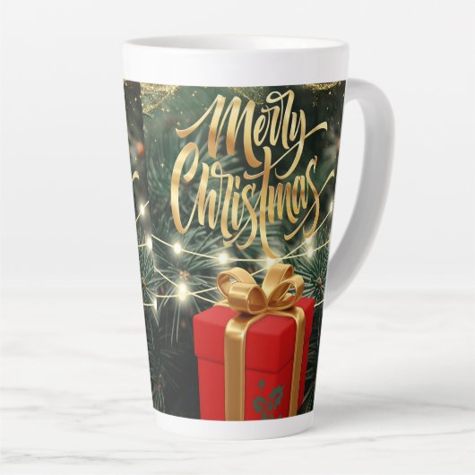 tasse en latte de style chrismast (Angle droit)